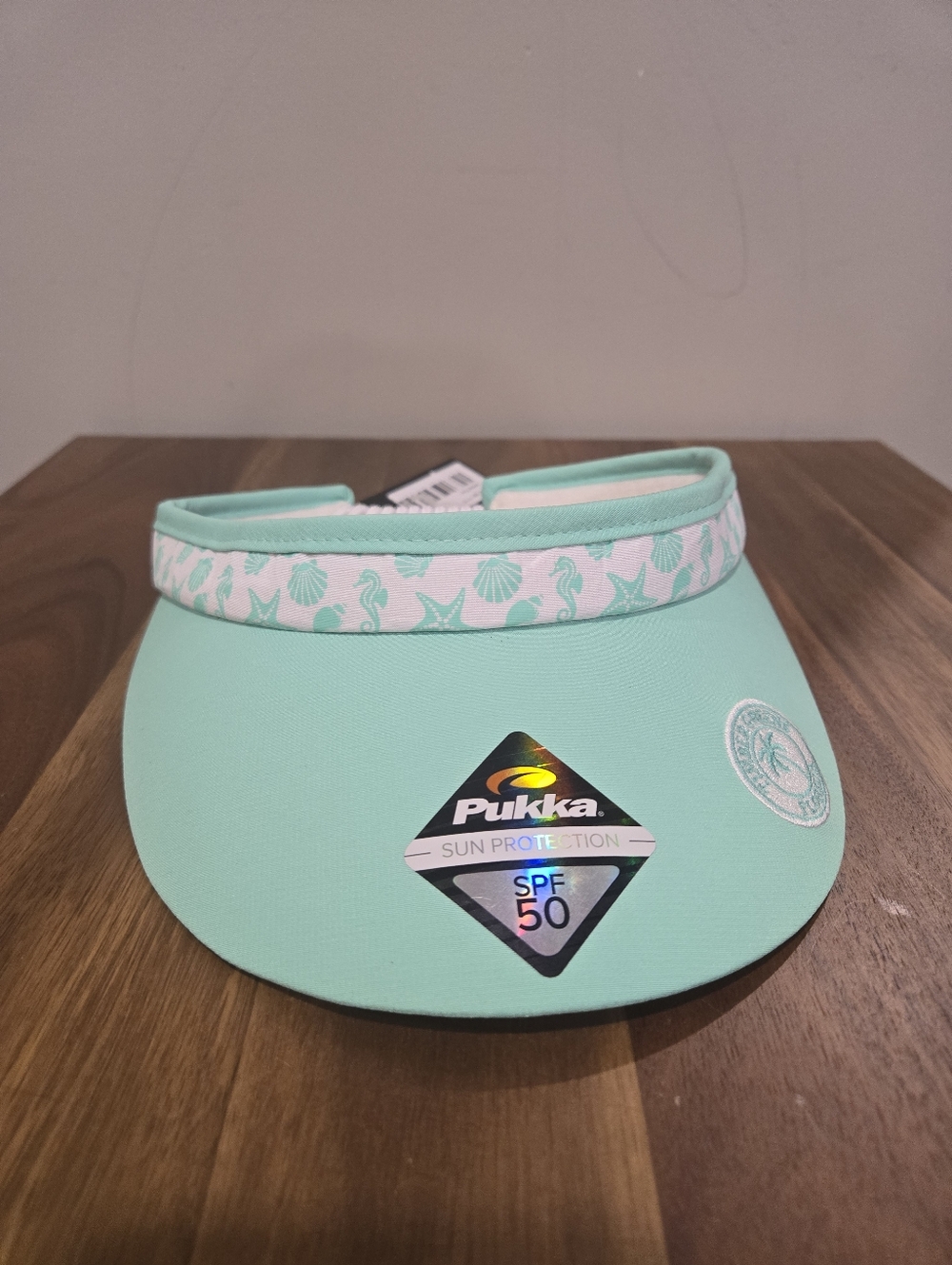 Pukka Spf 50 Teal And White  Women's Visor